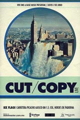Cut Copy en México. 5 Cut Copy Flyer FT