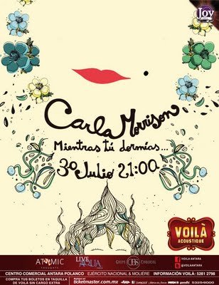 Carla Morrison en Voilá Acoustique 6 Flyer+carla morrison voila antara