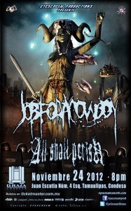 Este sábado Job For a Cowboy y All Shall Perish, Plaza Condesa 6