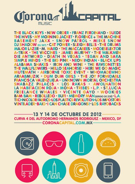 ¿Querían el cartel oficial del Festival Corona Capital? 8 cartel corona capital 2012