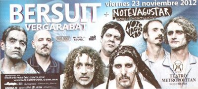 @KaimanOficial presenta: Bersuit en el Metropolitan: Estrenando Disco 8 flyer bersuit metropolitan