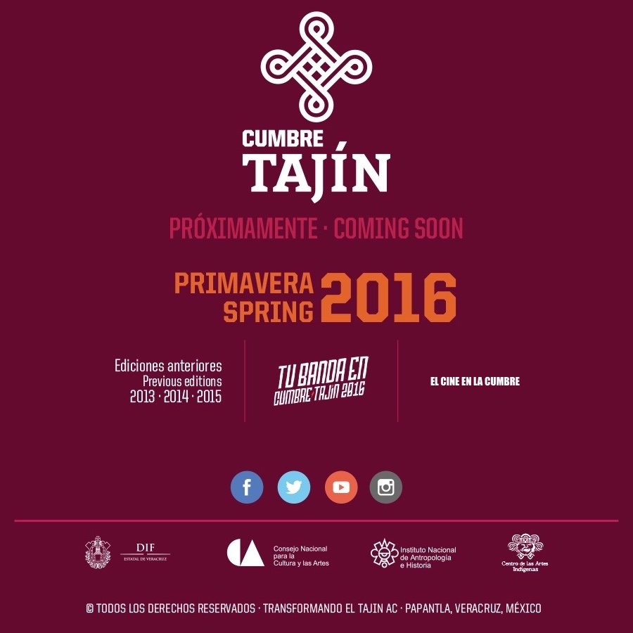 @CumbreTajin 2016 se revela... 6 2016