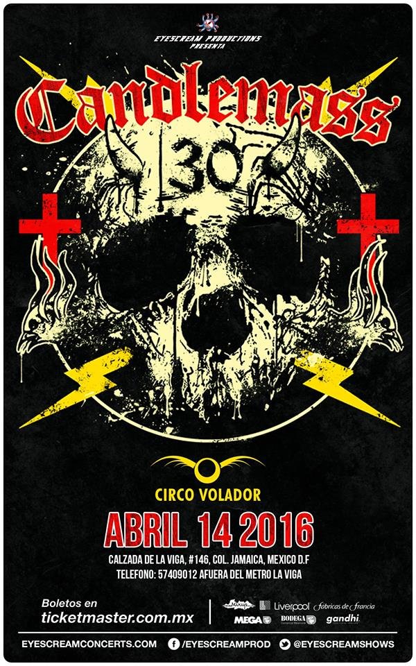 Por primera vez a México , CANDLEMASS. 3 e7009eb6 6df9 49d5 af8f 4eddf8af0feb