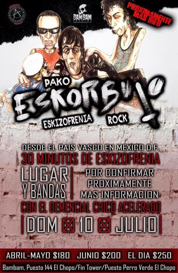¡ESKORBUTO REGRESA A MÉXICO! 6 ESKORBUTO DF 2016 2