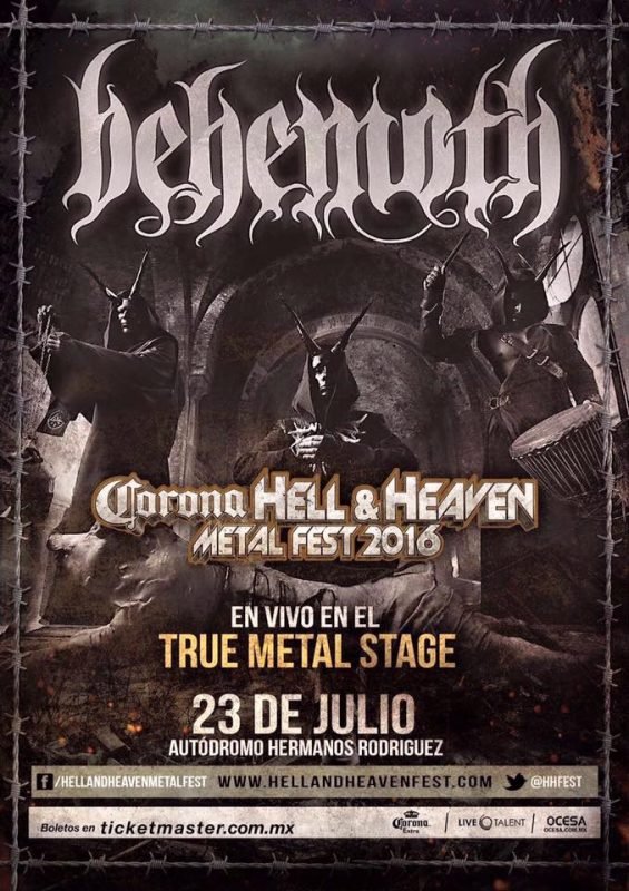 Behemoth se integra al Hell and heaven 2016 4 13174110_1098409426867969_7185067193989177047_n