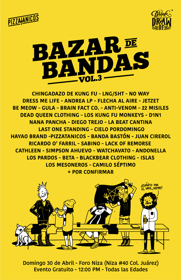 Bazar de bandas 6 bandas evento