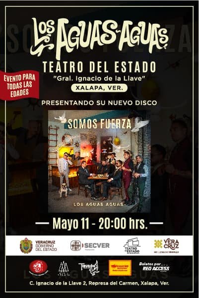 Los aguas aguas presentaran "Somos fuerza" en el Teatro del estado 25 9ffef4aa 884d 4db9 b2e5 b927696c3e09