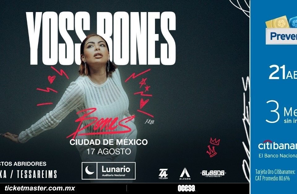 Yoss Bones anuncia concierto tras destacar en Vive Latino 25 c072d0807d2befa8ae5b1c72bb24f752