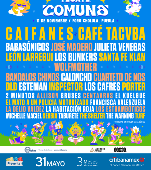 Imponente y vivaz, regresa el Tecate Comuna a Puebla con lineup de primera 9 aa