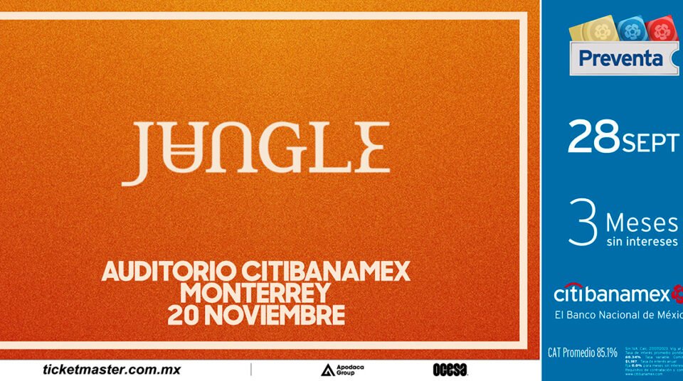 ¡Jungle anuncia concierto en Monterrey en noviembre! 24 JUNGLE Mty Preventa 1200x628 1024x536 1