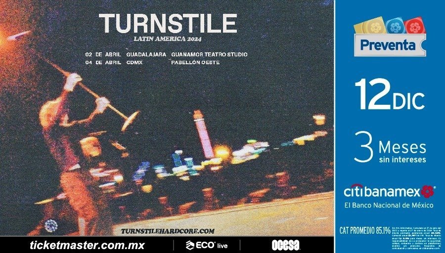 Turnstile vendrá a México con su nuevo tour por Latinoamérica 23 0c588700765567e641665309c0a61fd6