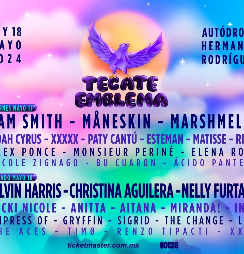 Tecate Emblema ¡El Festival pop más grande de México está listo! 25 f98cd531d90bed13f07dc64f427f1d0c