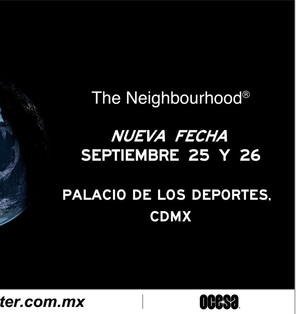 THE NEIGHBOURHOOD ANUNCIA UNA SEGUNDA FECHA EN CIUDAD DE MÉXICO COMO PARTE DE SU GIRA GLOBAL 23 2382cb7bacf416084b7e9a6c7897b7a0.jpg