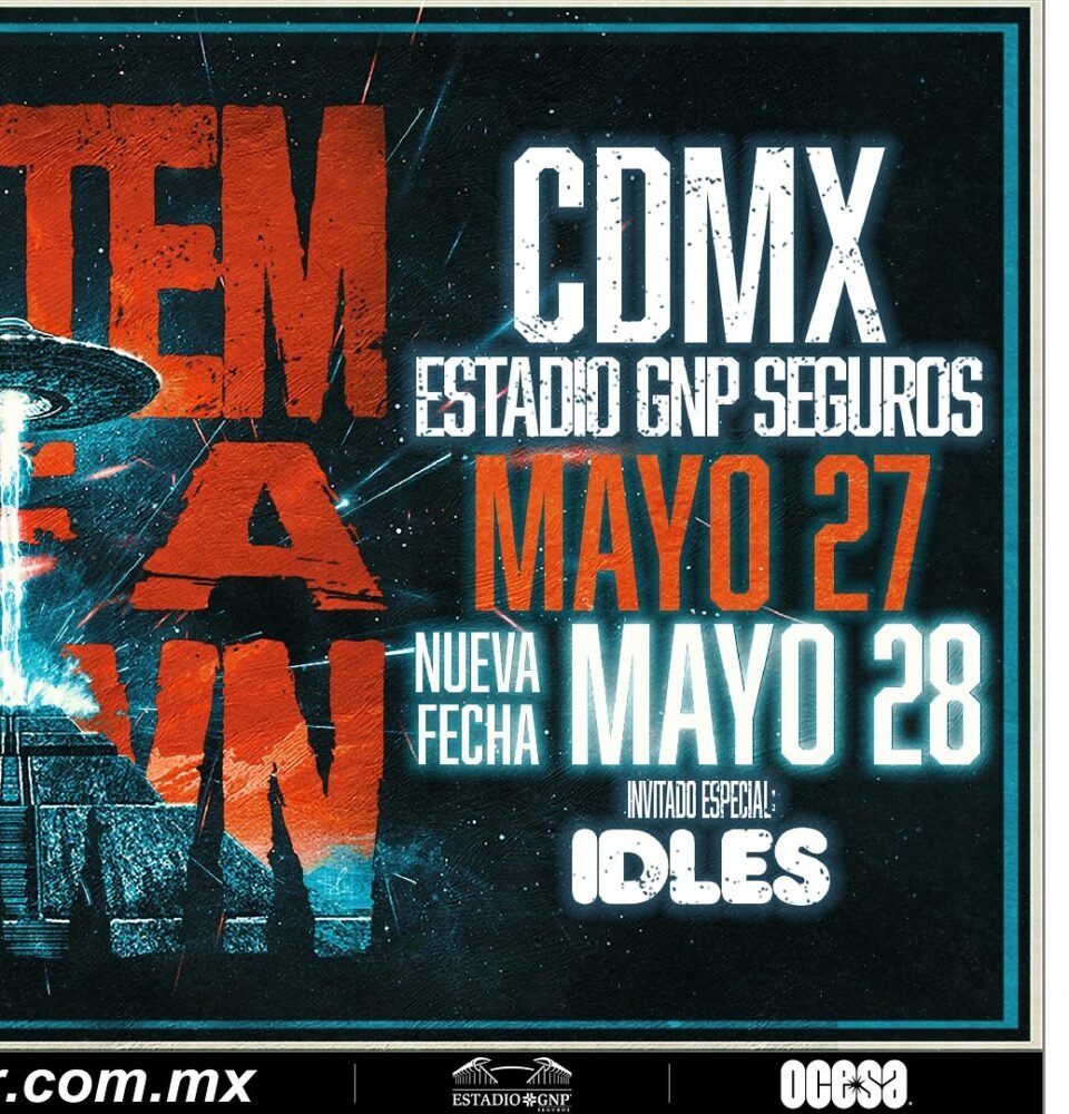 ¡SYSTEM OF A DOWN AGREGA A SU GIRA 2026 UN SEGUNDO SHOW MASIVO EN CIUDAD DE MÉXICO! 24 d222a928be064bf21d1cba6253e91380.jpg